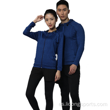 Ropa de gimnasia con cremallera ropa de fitness unisex sudaderas para hombres